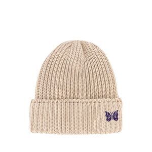 Needles Men Sand Wool Beanie Hat